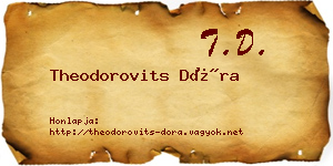 Theodorovits Dóra névjegykártya