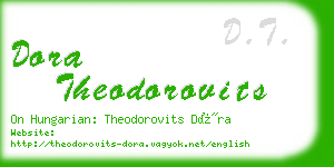 dora theodorovits business card